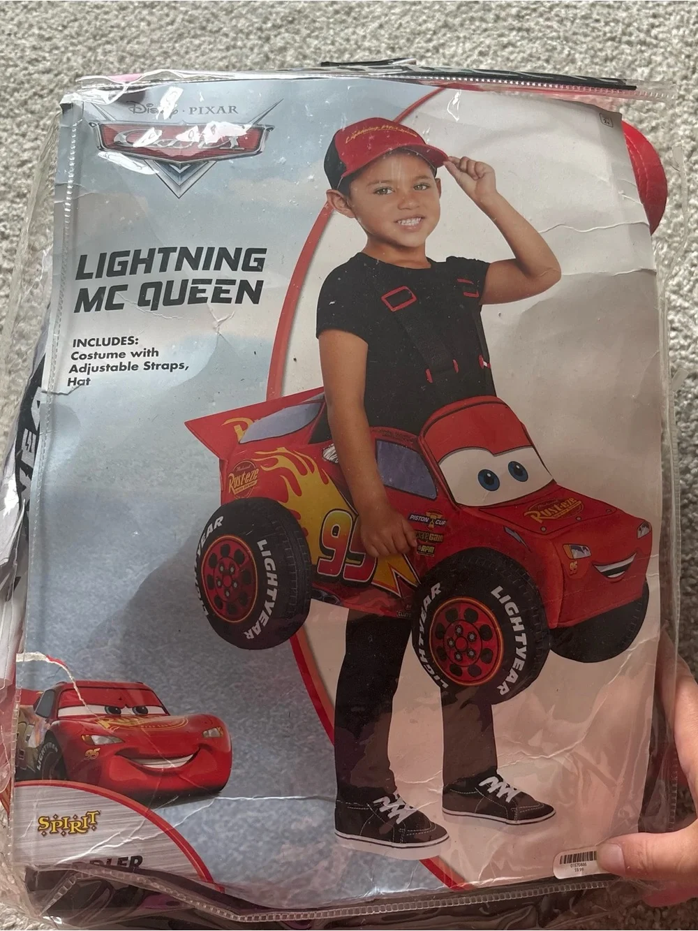 Disney Lightning McQueen Ride On Costume Toddler One Size Halloween Cars